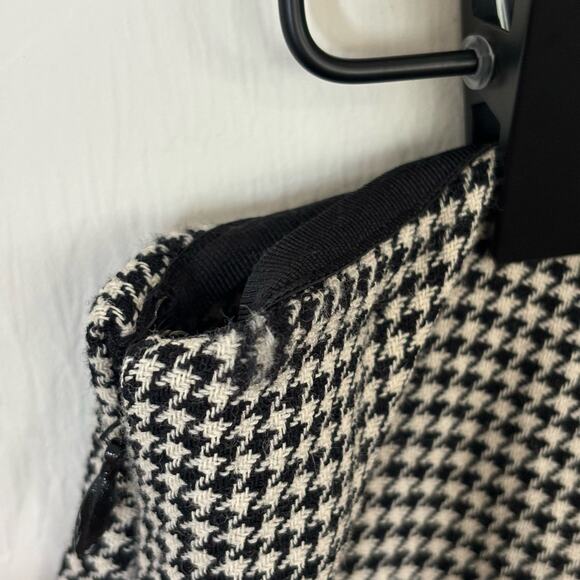 Ralph Lauren Black Label Houndstooth Wool Stretch Skinny Ankle Pants - Size 8 - Picture 8 of 11
